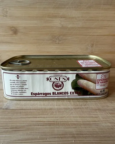 Lata 1/2 kg de espárrago I.G.P. de Navarra calibre 6/8 muy grueso — Conservas Osés