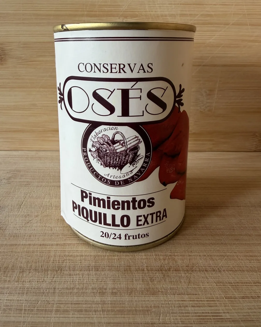 Lata de pimiento del piquillo extra 20/24 — Conservas Osés