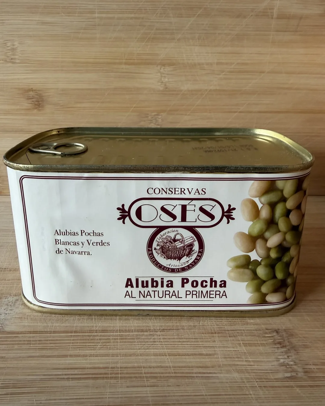 Pochas blancas y verdes en lata — Conservas Osés