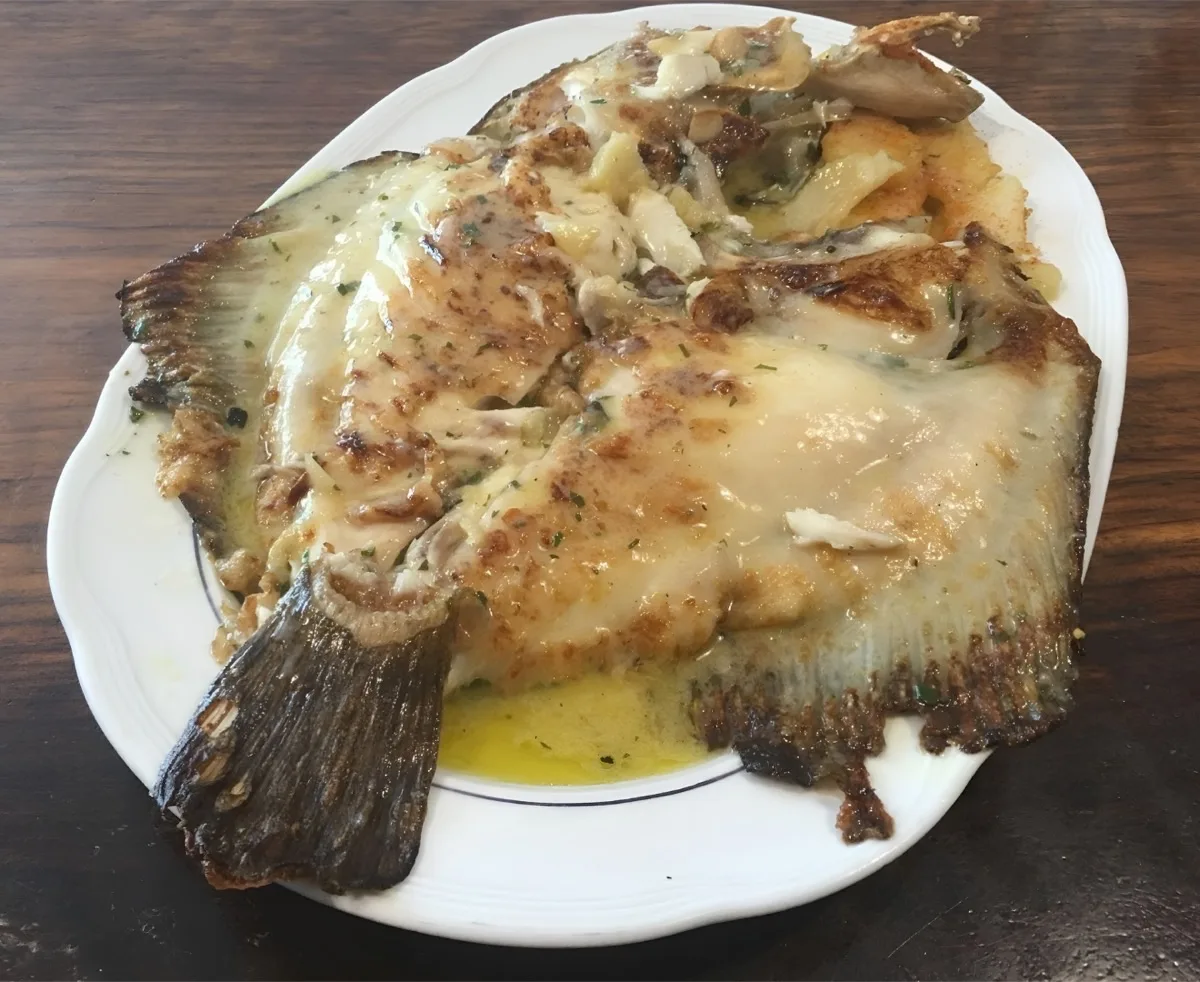 Rodaballo a la plancha en Casa Arteta